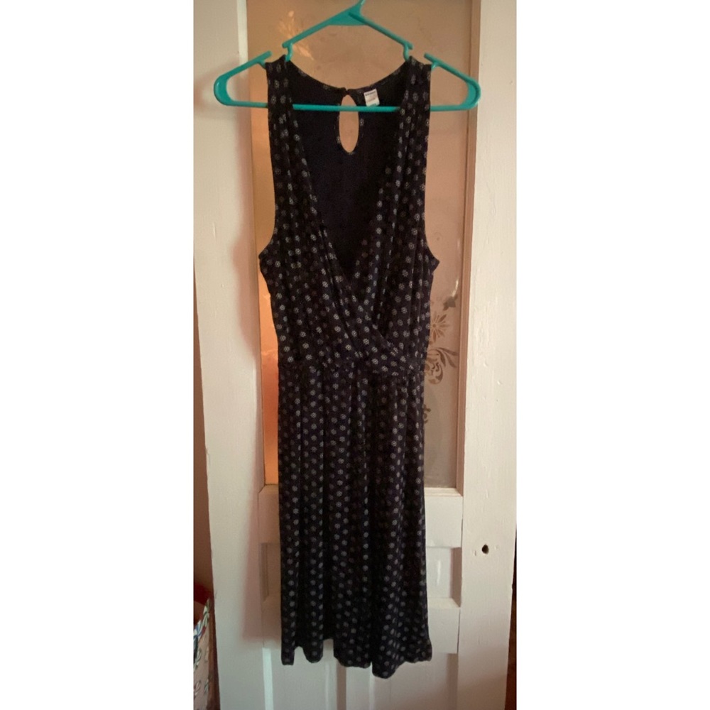 Old Navy Dress Criss Cross Front Navy